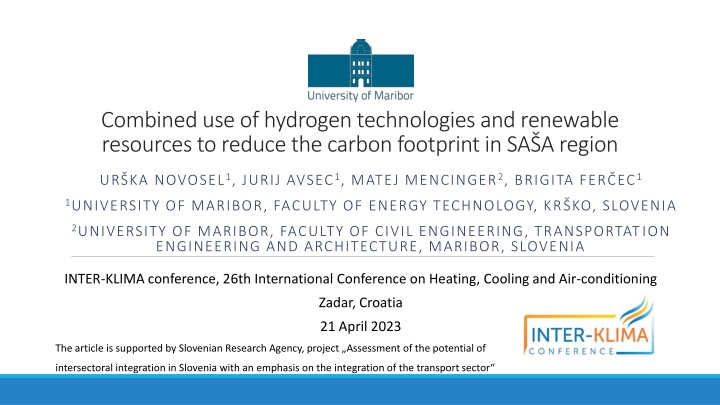 combined use of hydrogen technologies