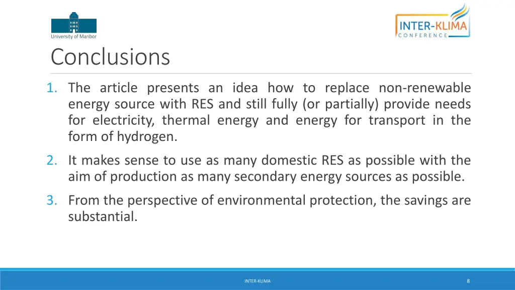conclusions
