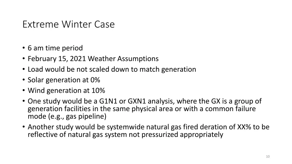 extreme winter case
