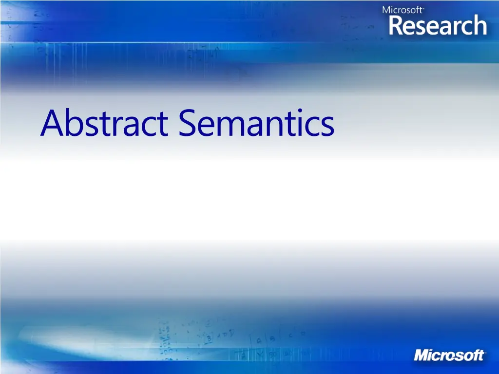 abstract semantics