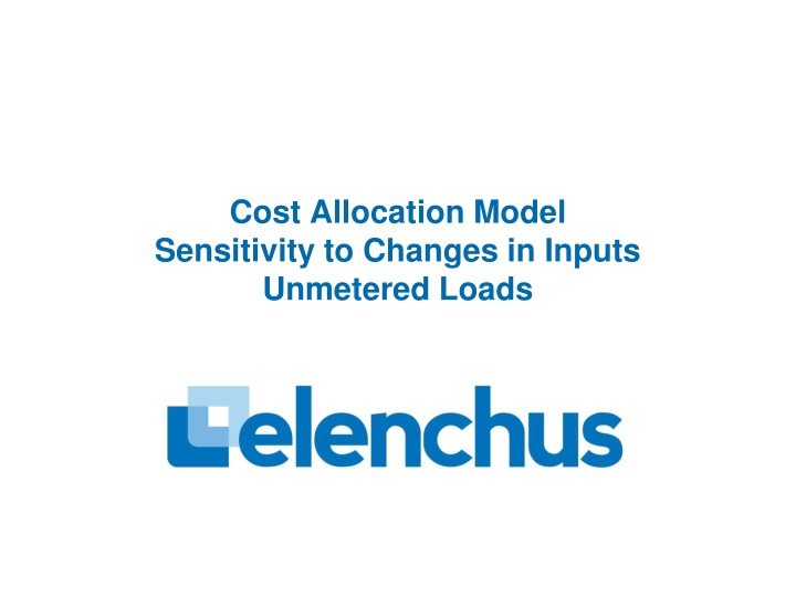 cost allocation model sensitivity to changes