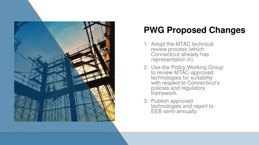 pwg proposed changes