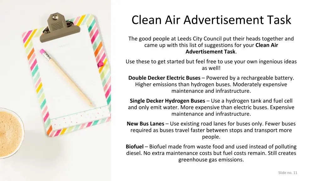 clean air advertisement task 1