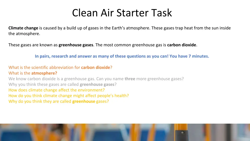 clean air starter task