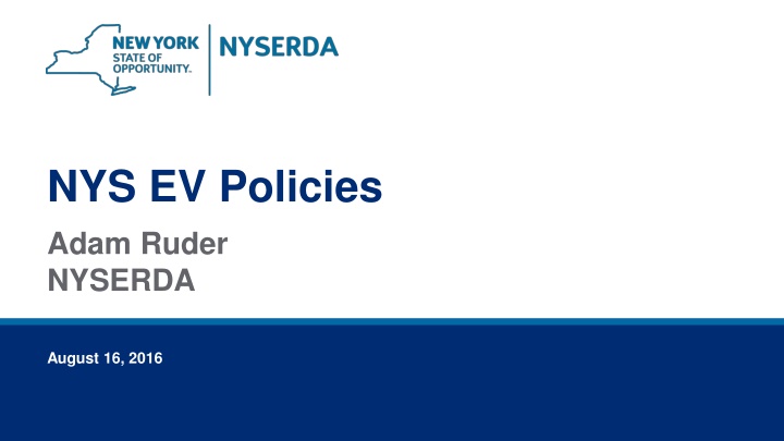 nys ev policies adam ruder nyserda