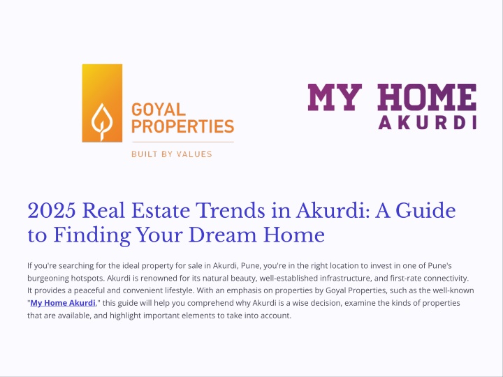 2025 real estate trends in akurdi a guide