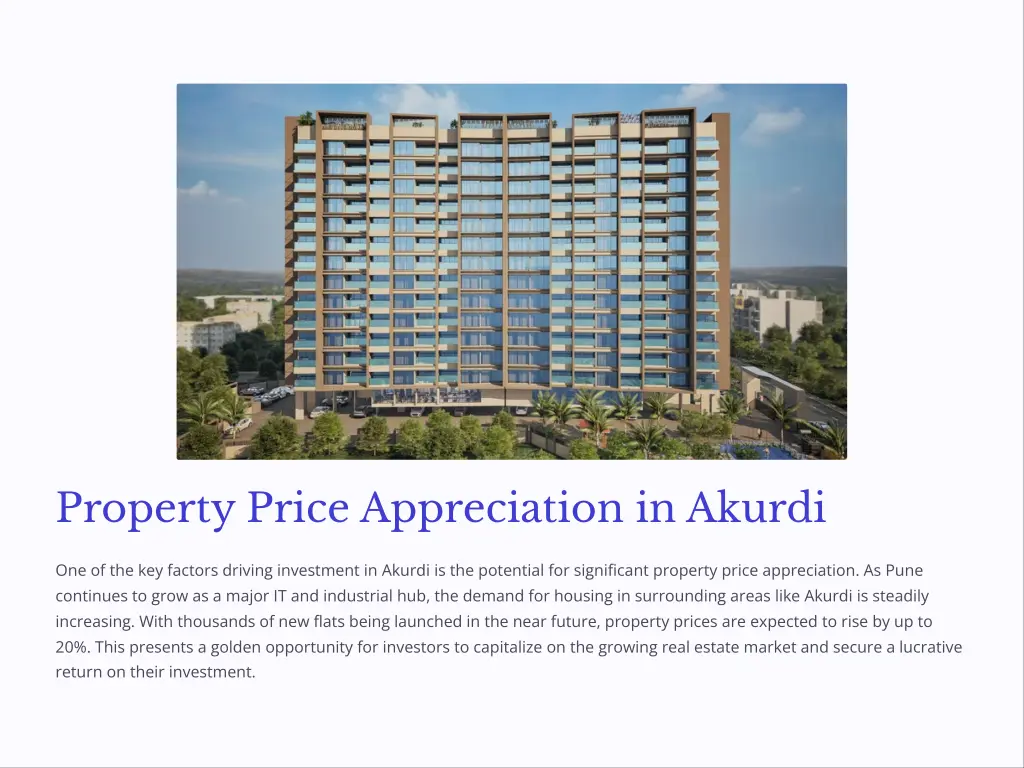property price appreciation in akurdi