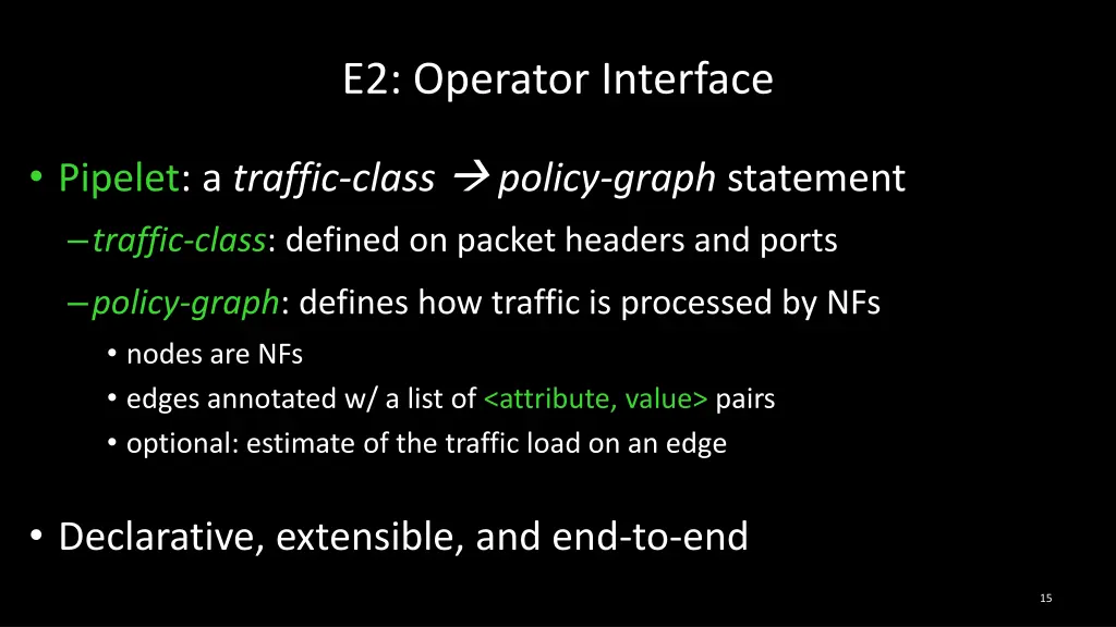 e2 operator interface