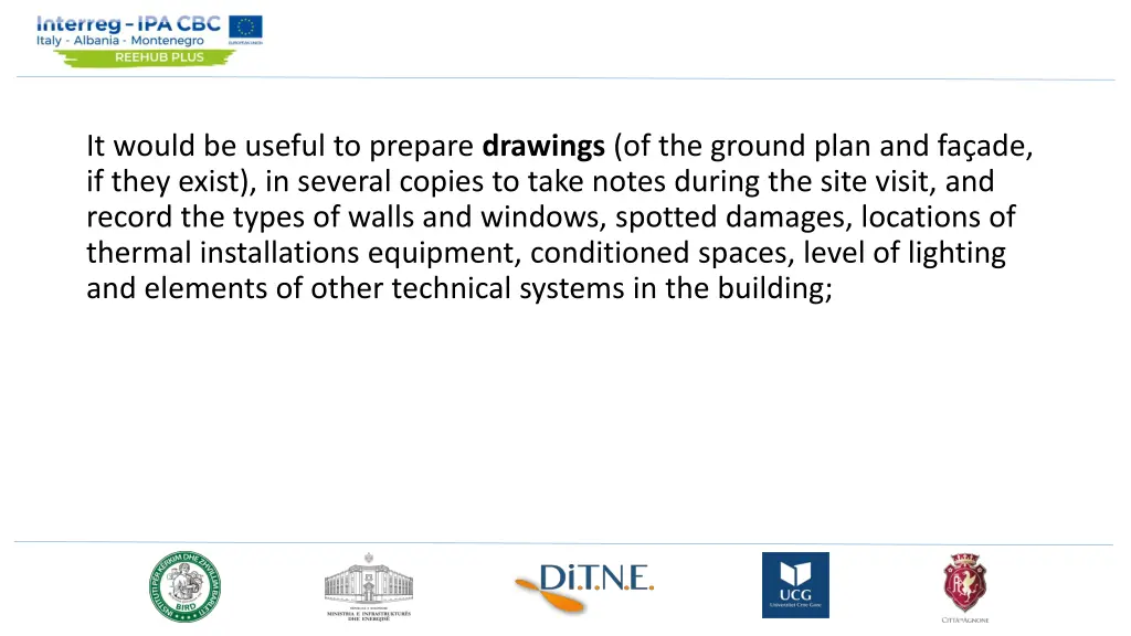 it would be useful to prepare drawings