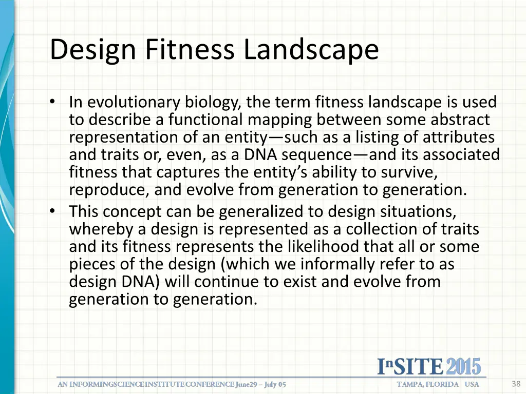 design fitness landscape