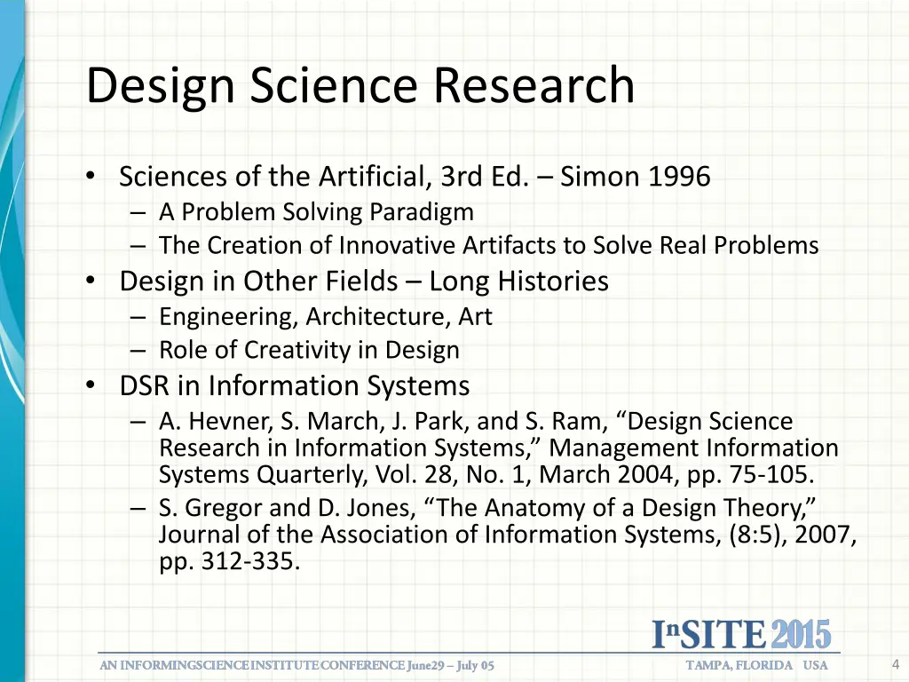 design science research