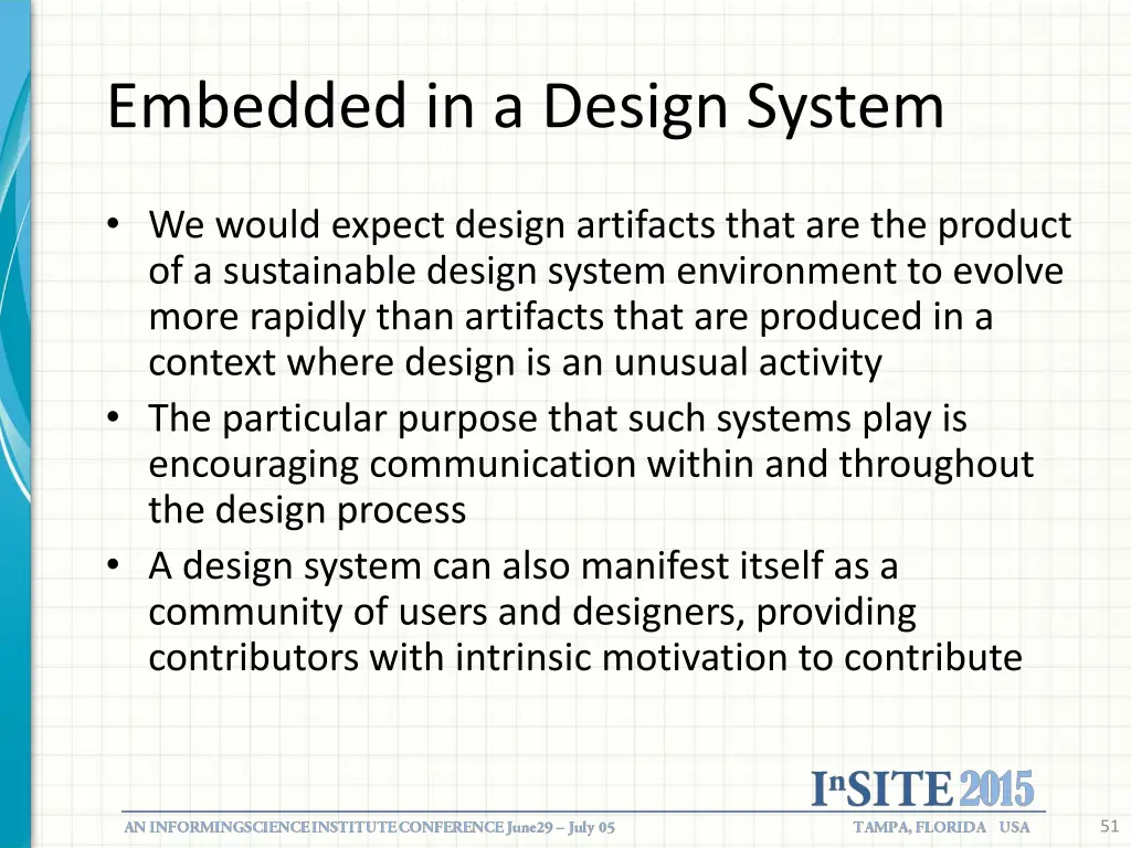 embedded in a design system