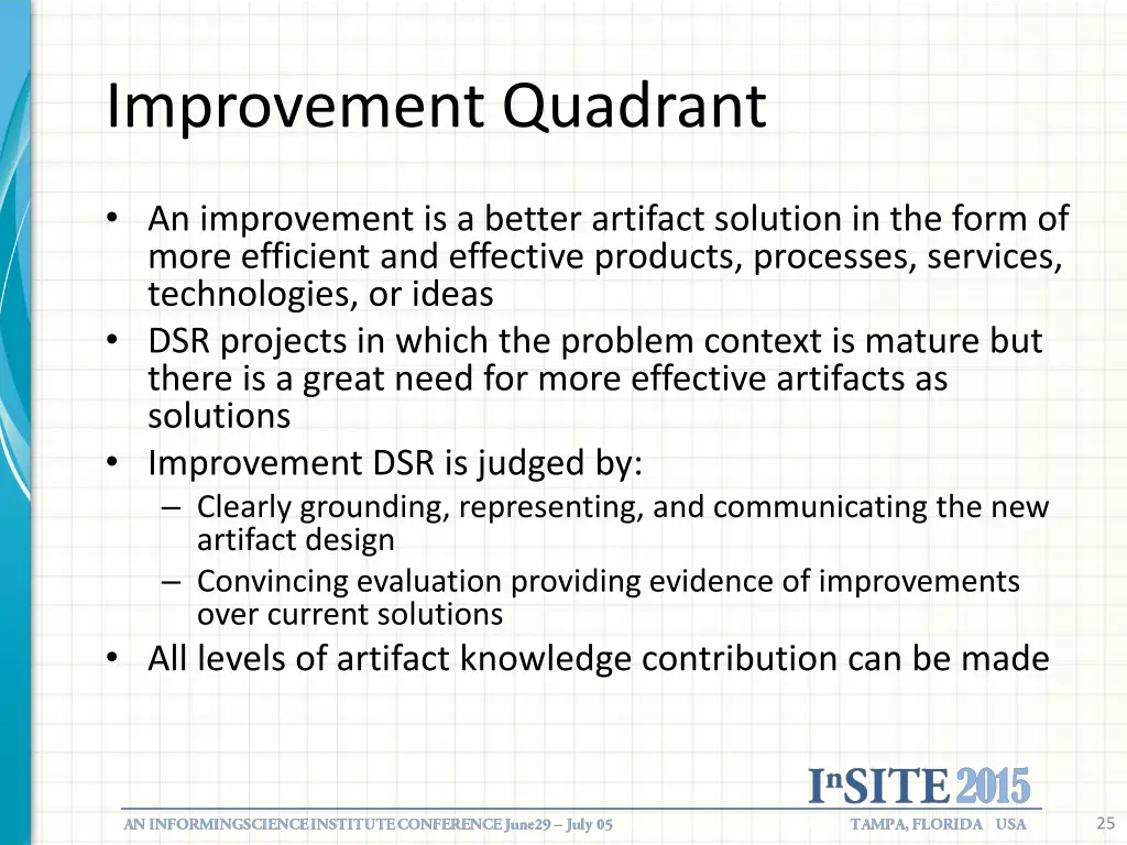 improvement quadrant