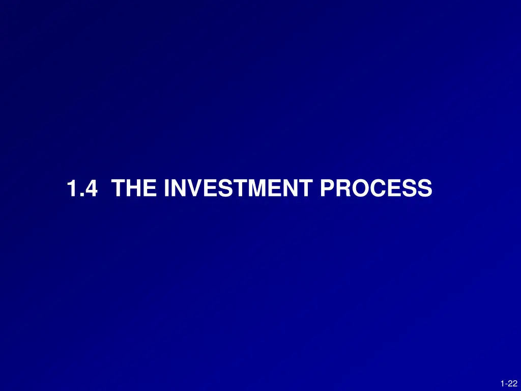 1 4 the investment process
