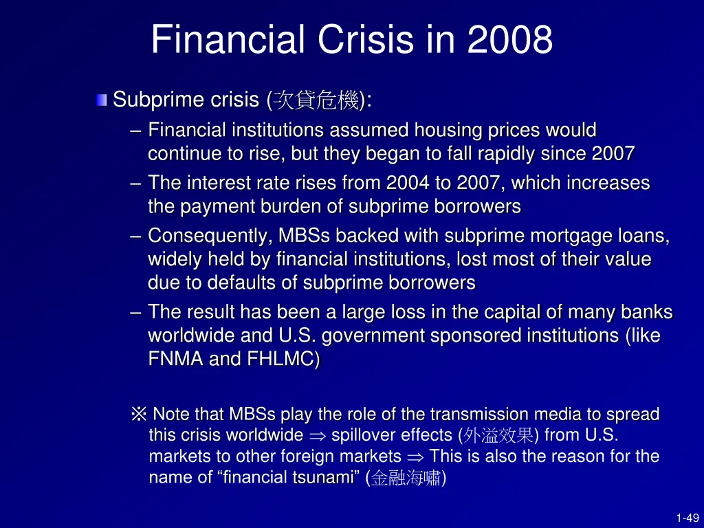 financial crisis in 2008 2