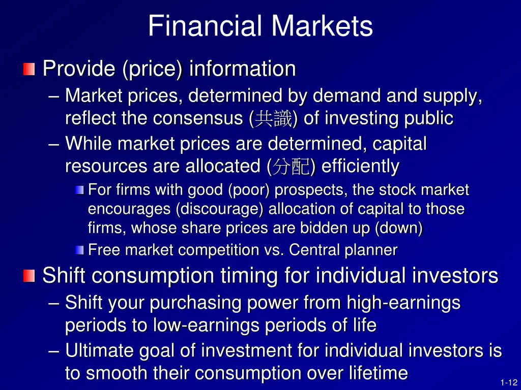 financial markets