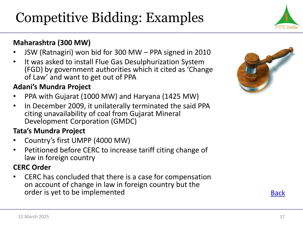competitive bidding examples