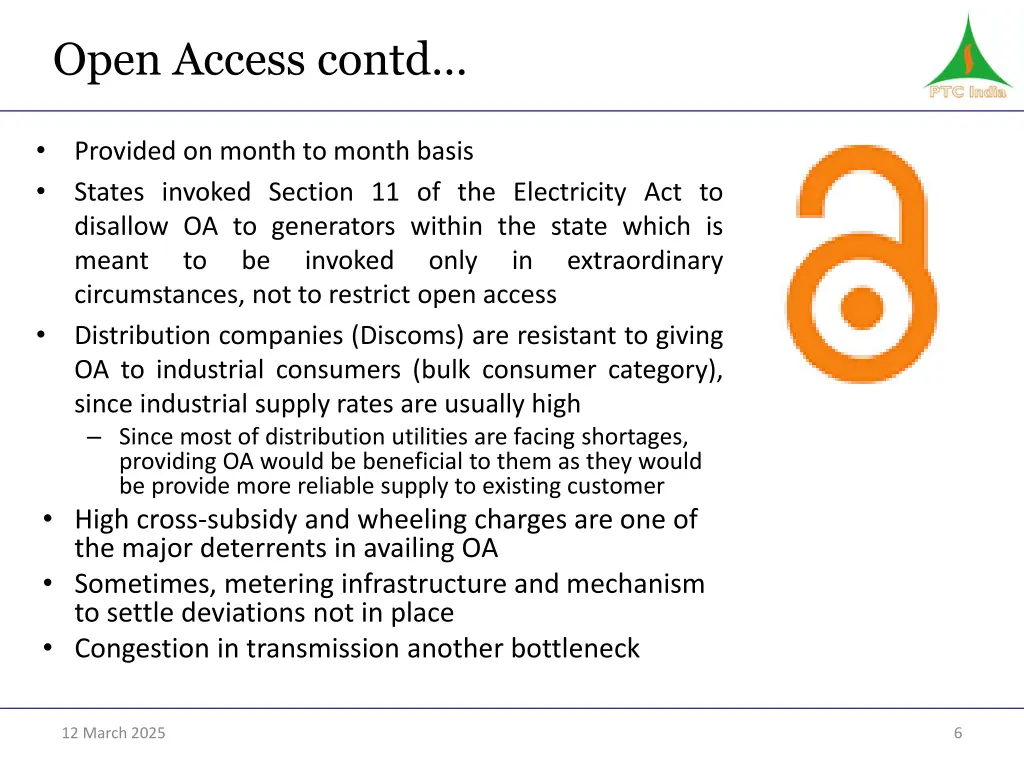 open access contd