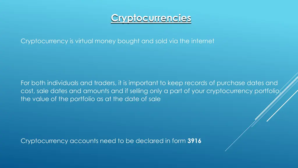 cryptocurrencies