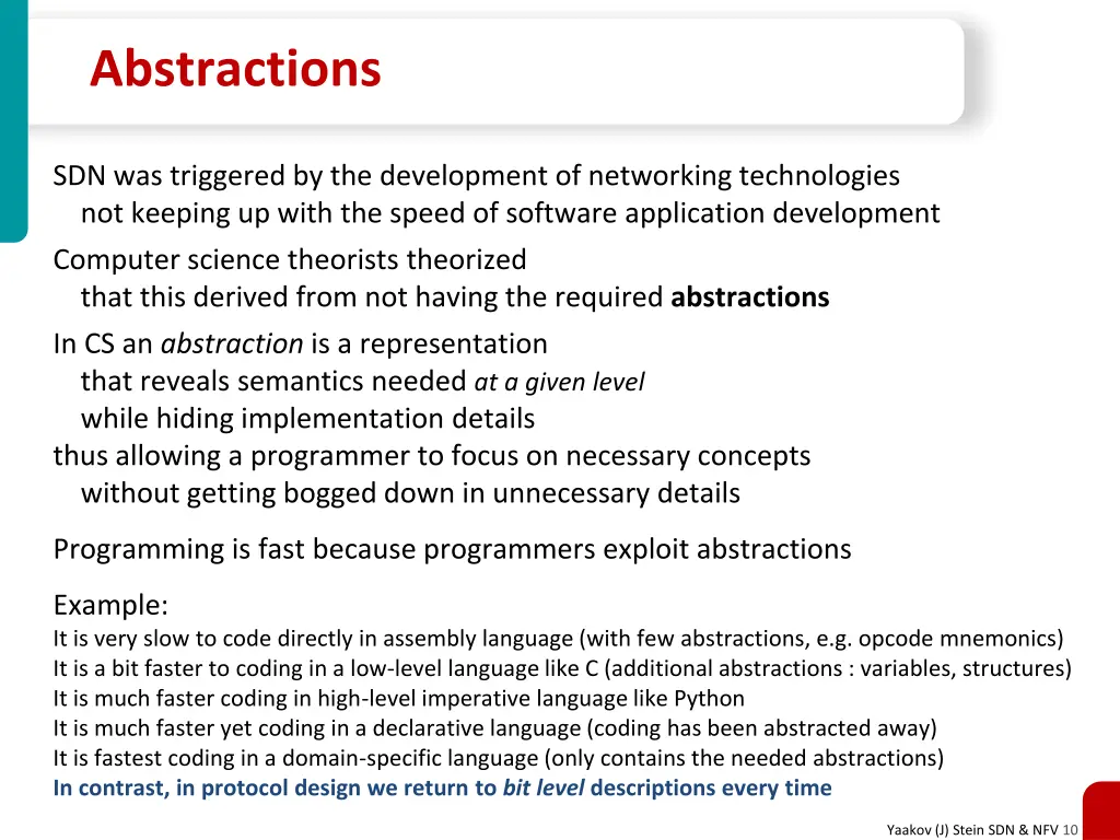 abstractions