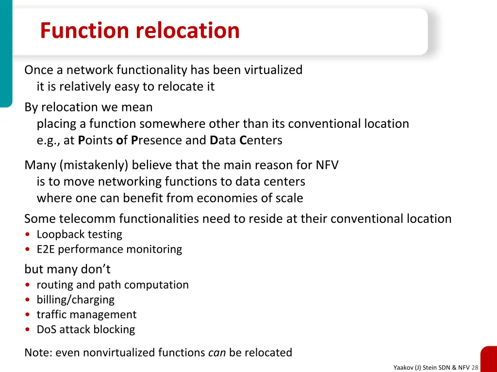 function relocation