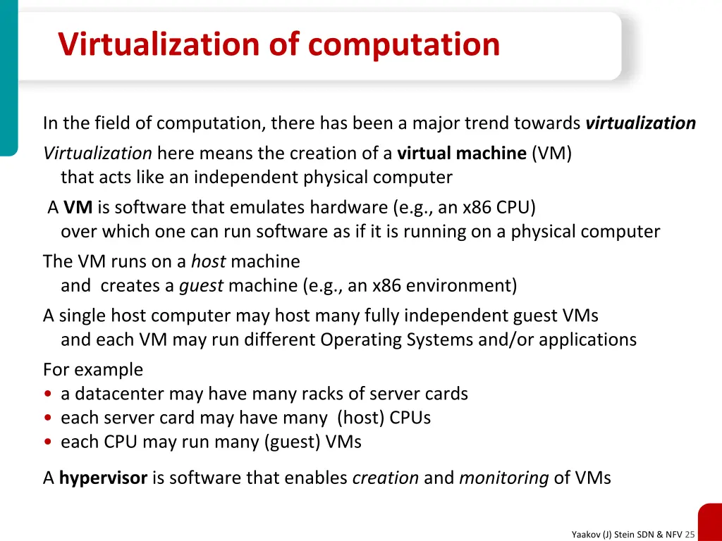 virtualization of computation