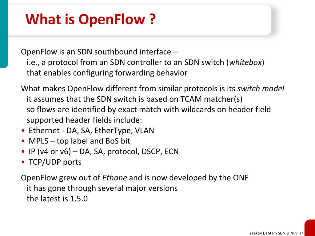what is openflow