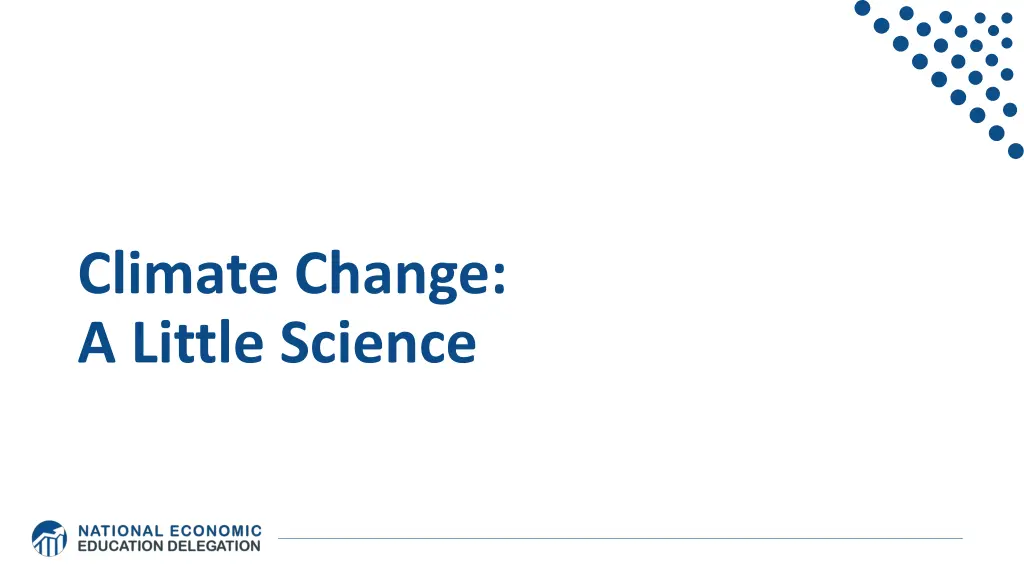 climate change a little science