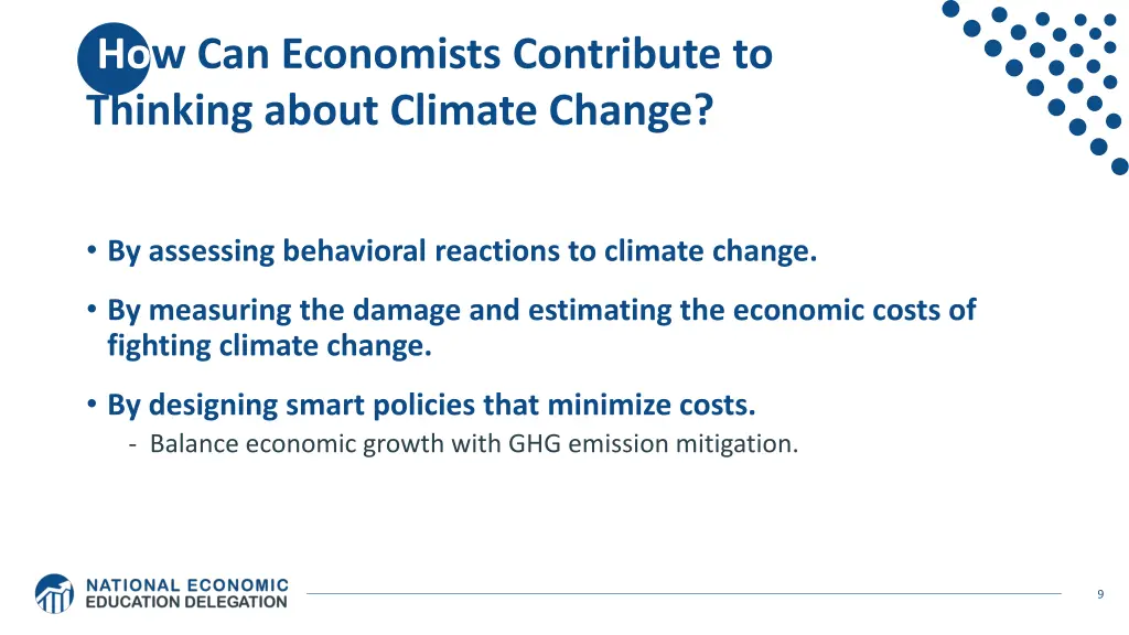how can economists contribute to thinking about
