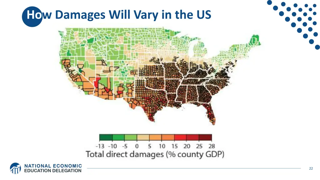 how damages will vary in the us