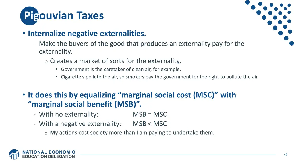 pigouvian taxes