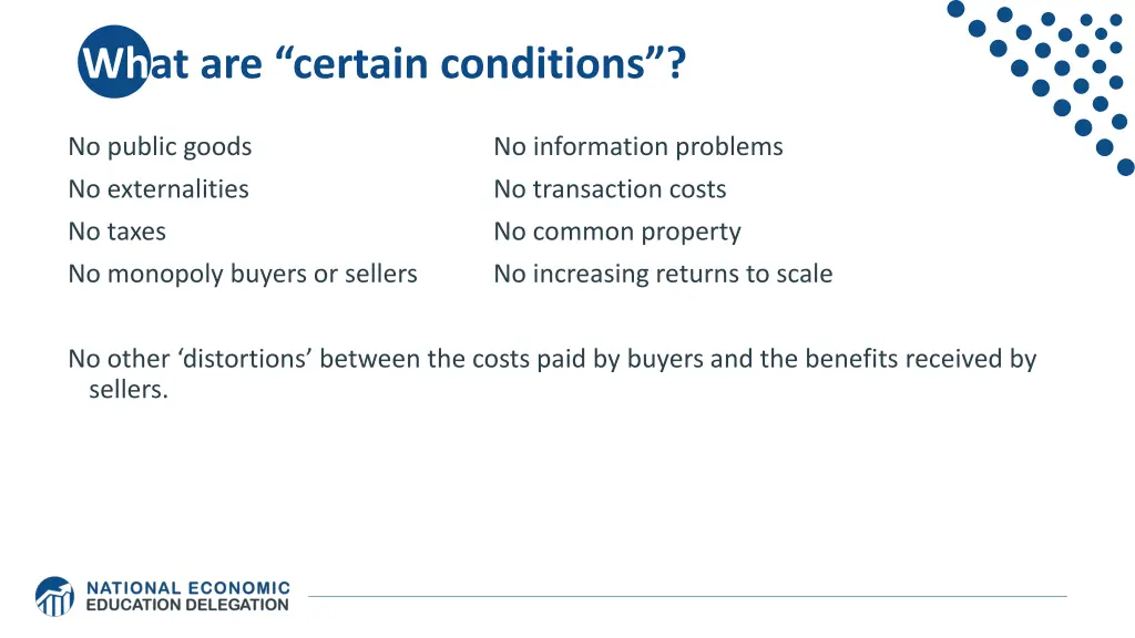 wh at are certain conditions