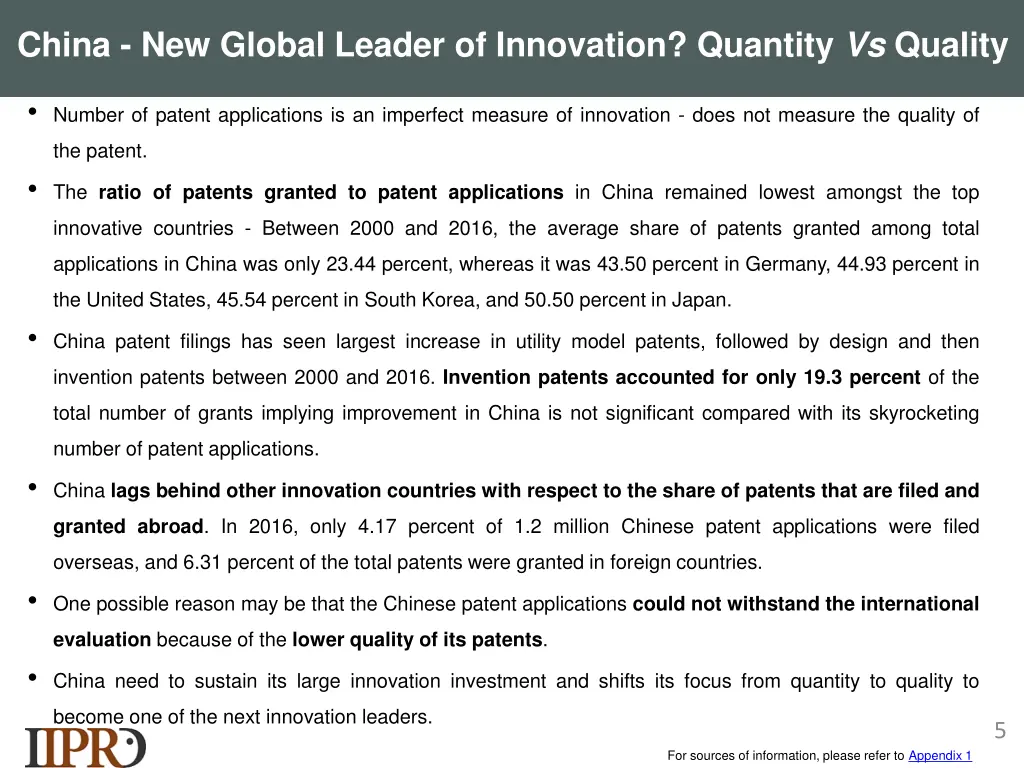 china new global leader of innovation quantity