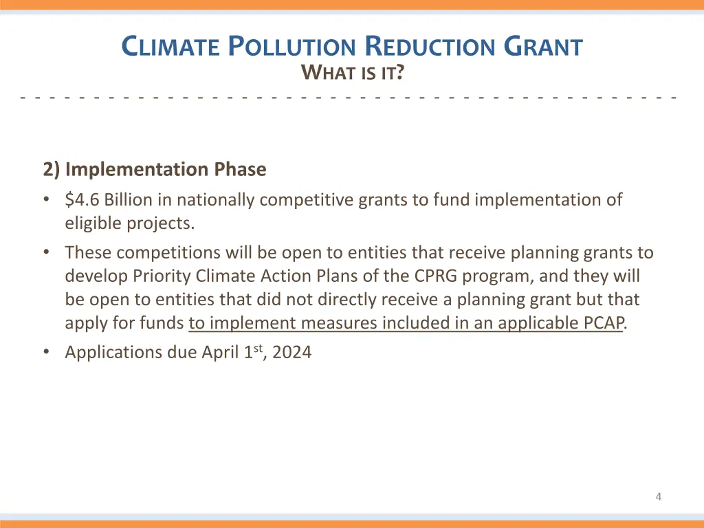 c limate p ollution r eduction g rant 2