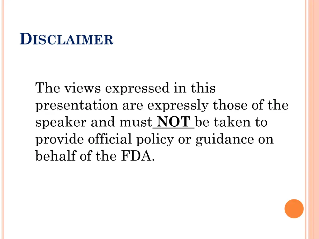 d isclaimer