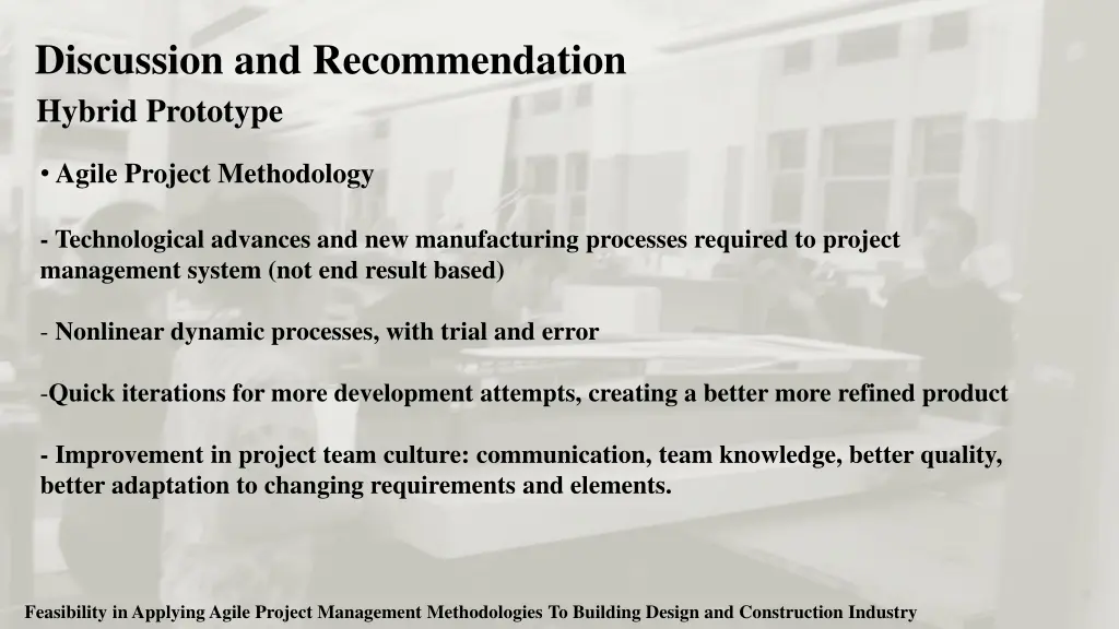 discussion and recommendation hybrid prototype 1
