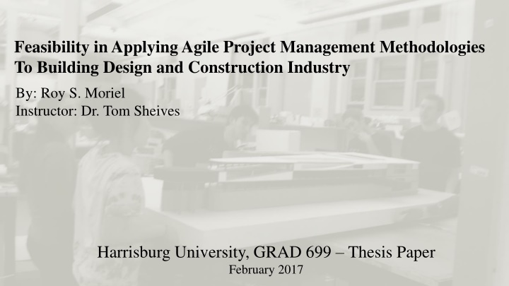 feasibility in applying agile project management