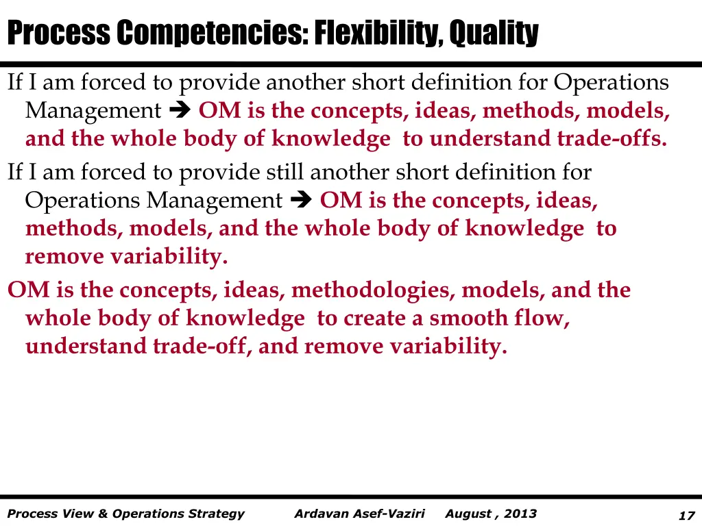 process competencies flexibility quality 2