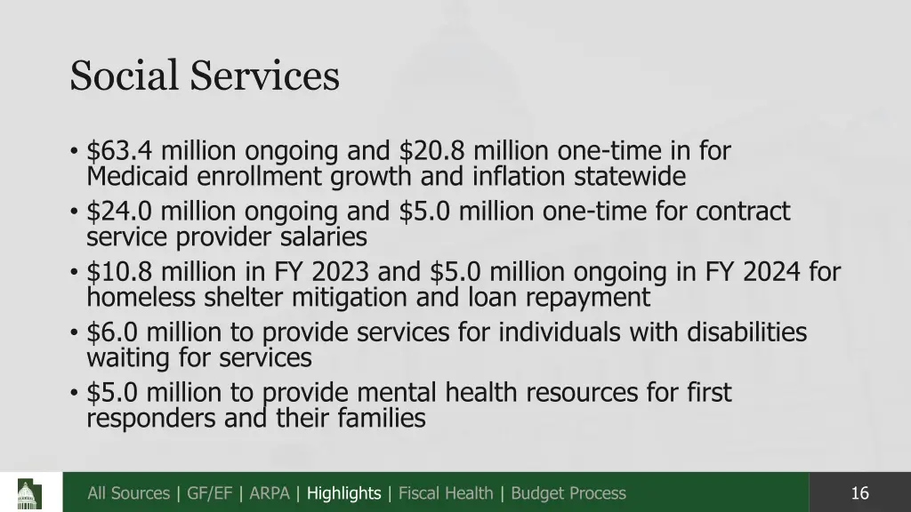 social services
