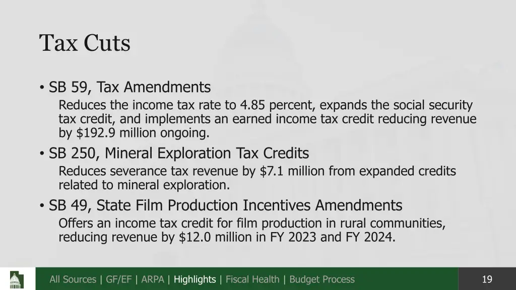 tax cuts
