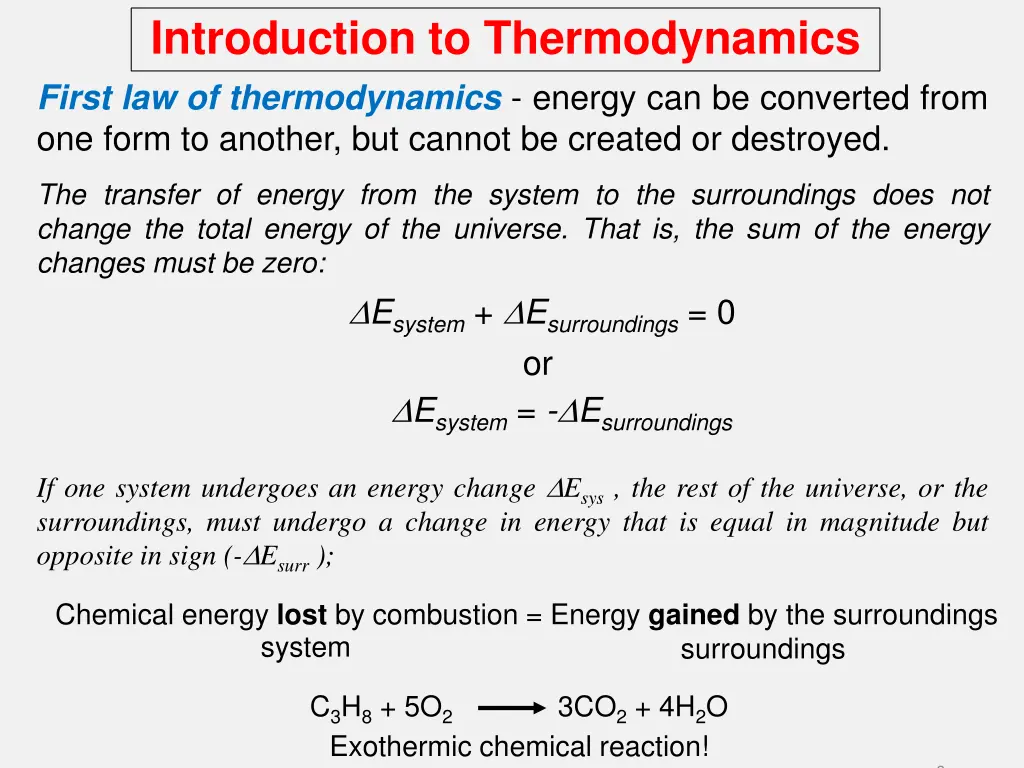 introduction to thermodynamics first