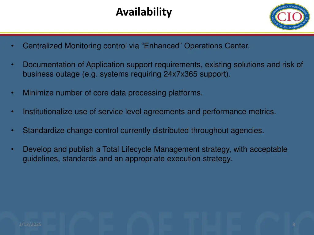 availability