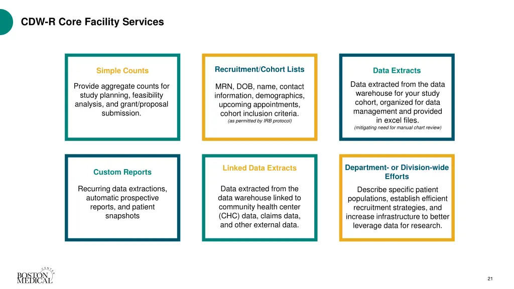 cdw r core facility services