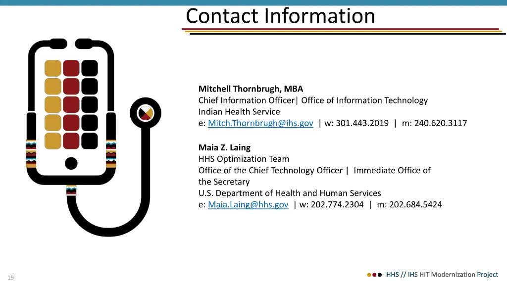 contact information