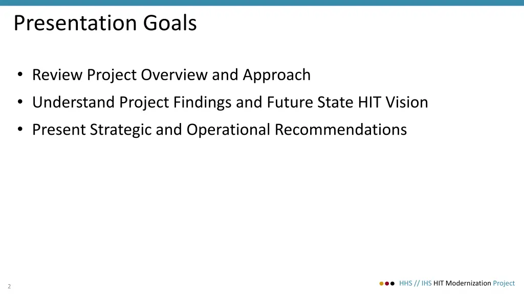 presentation goals