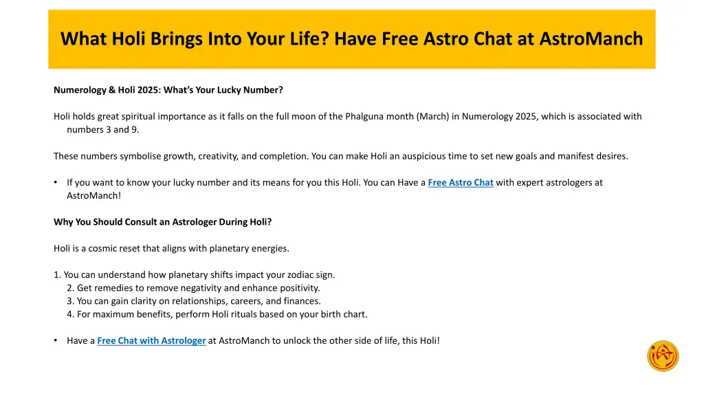 what holi brings into your life have free astro 6