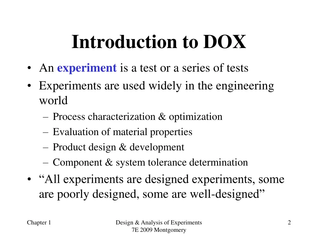 introduction to dox