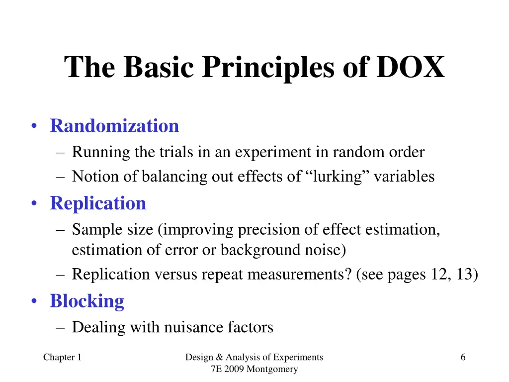 the basic principles of dox