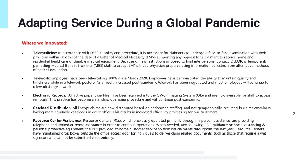 adapting service during a global pandemic