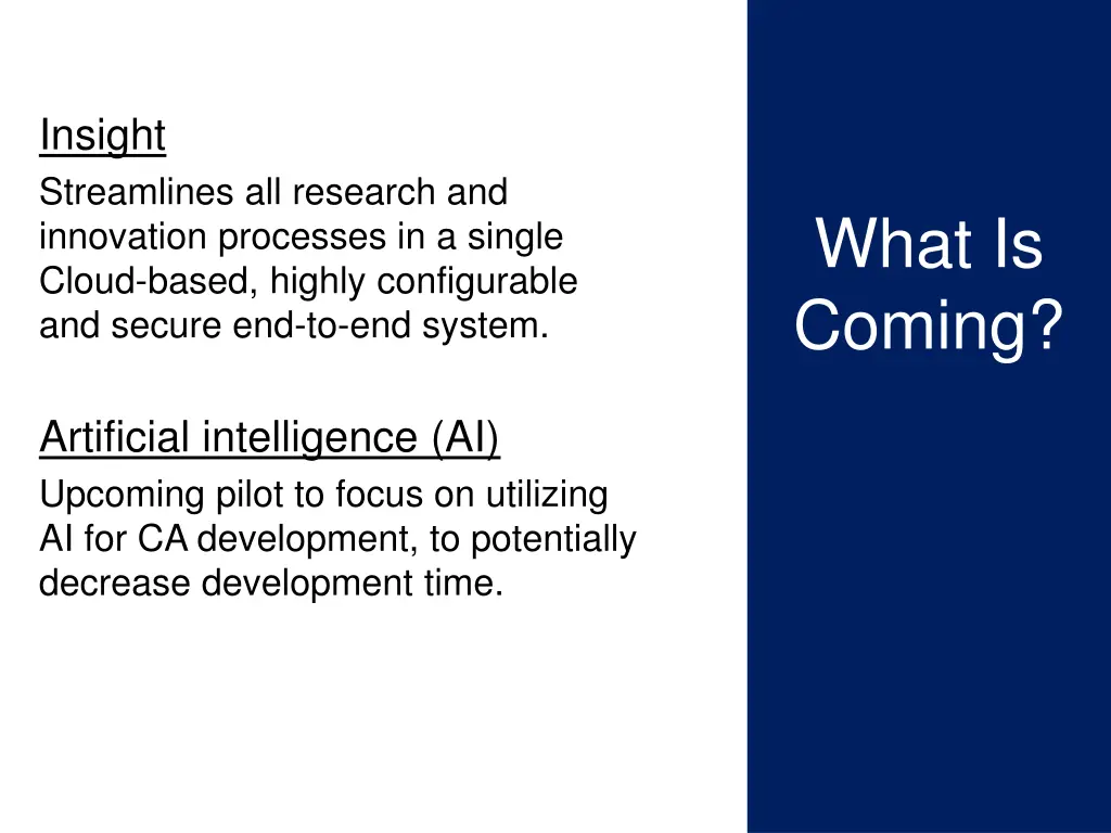 insight streamlines all research and innovation